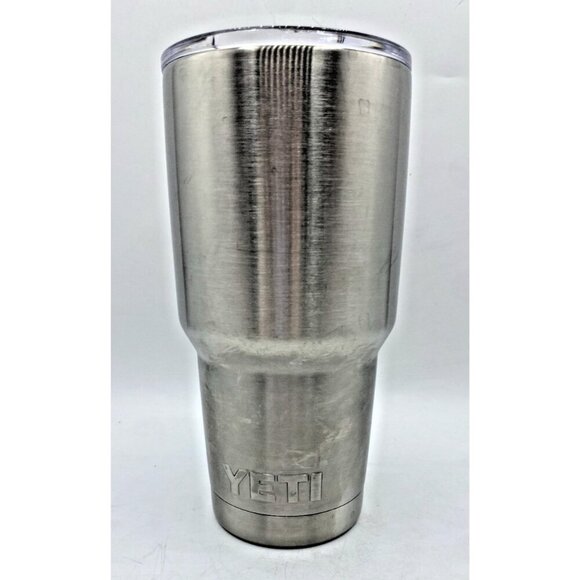 Yeti Other - YETI Insulated Tumbler Lid Push In 32 Oz Quart Silver Stainless Steel Travel Cup